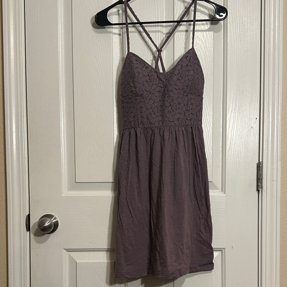 American Eagle Outfitters Purple Mini Dress